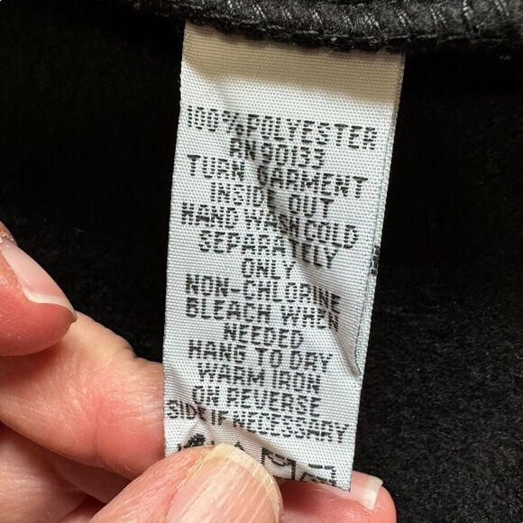 Bob Mackie Wearable Art L Fleece Vest Leopard Animal Print Full Zip Cozy Chic - Picture 6 of 8